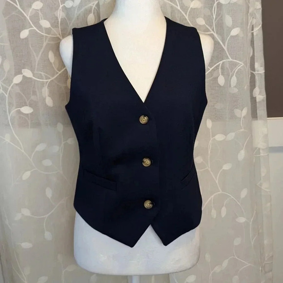 LOFT Jackets & Blazers - Loft Navy Blue Suit Vest, Size S, Fully Lined, So Stylish